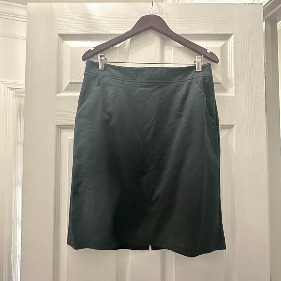 Banana Republic Black Suit Pencil Skirt Size 12 - Picture 1 of 9